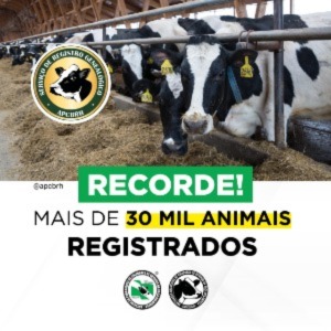 Recorde Mais 30 mil animais registrados